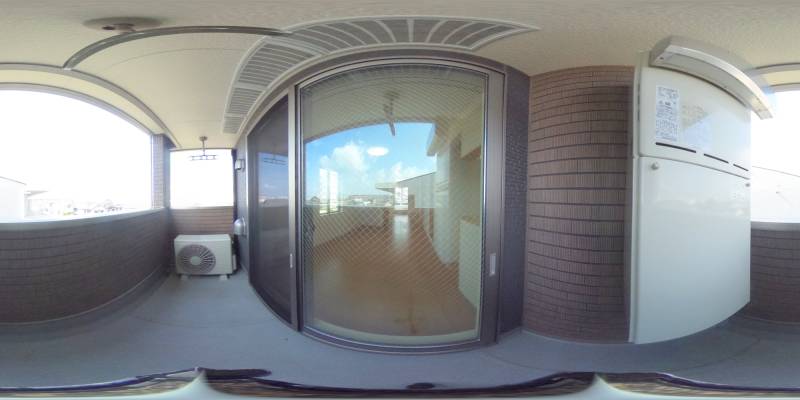 パノラマ画像バルコニー