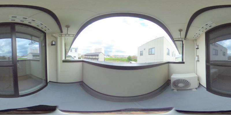 パノラマ画像バルコニー