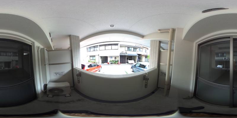 パノラマ画像バルコニー