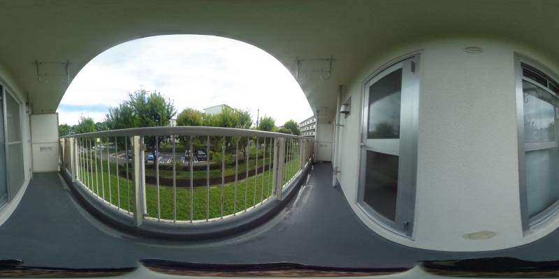 パノラマ画像バルコニー