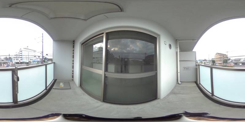 パノラマ画像バルコニー