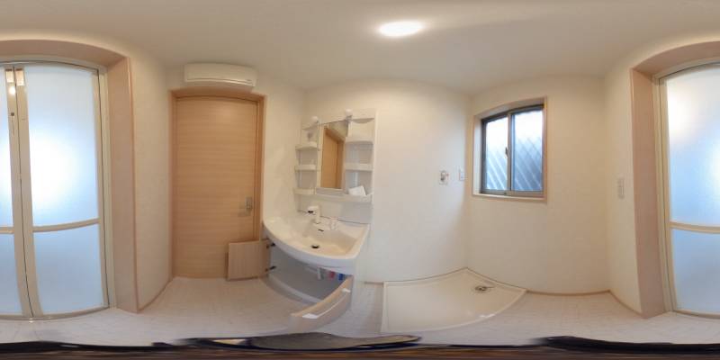 パノラマ画像洗面所