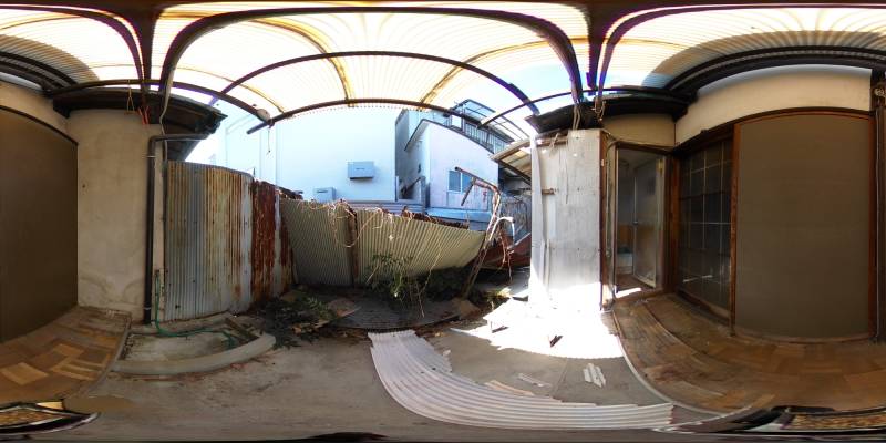 パノラマ画像バルコニー