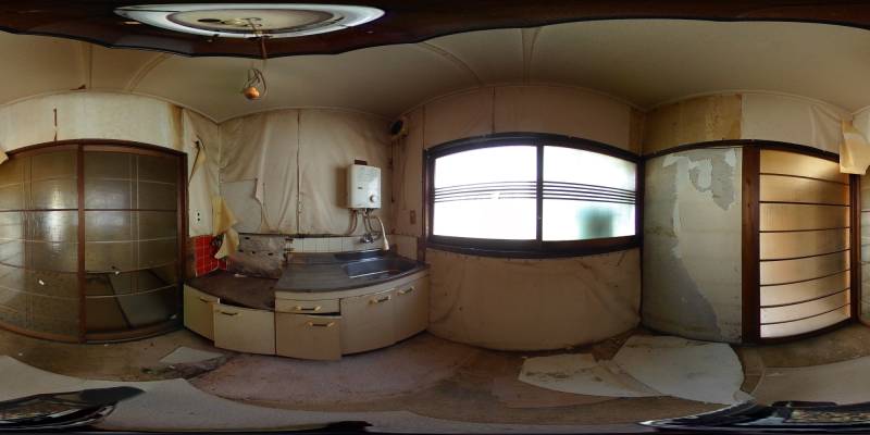 パノラマ画像キッチン