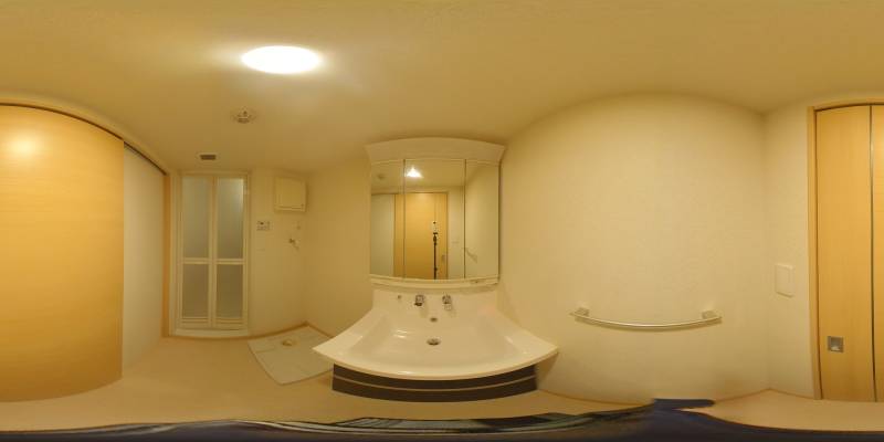 パノラマ画像洗面所