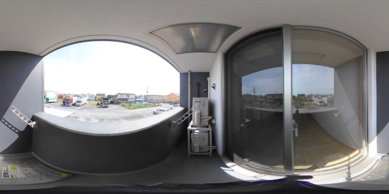 パノラマ画像バルコニー