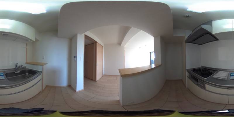 パノラマ画像キッチン