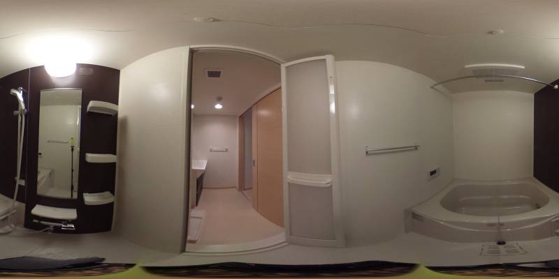 パノラマ画像バスルーム