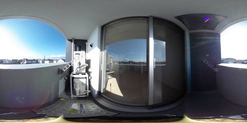 パノラマ画像バルコニー