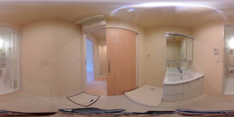 パノラマ画像洗面所