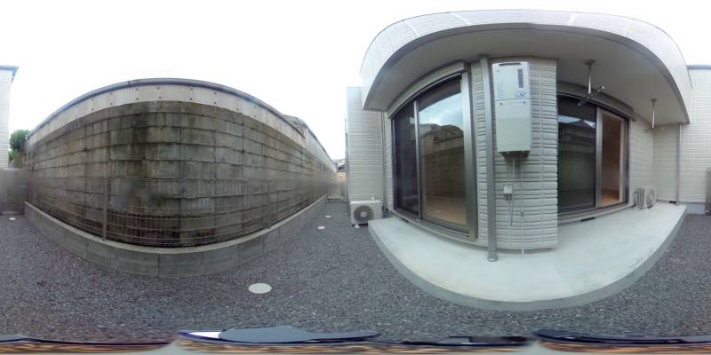 パノラマ画像庭