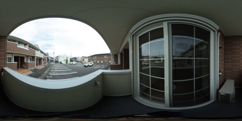 パノラマ画像バルコニー