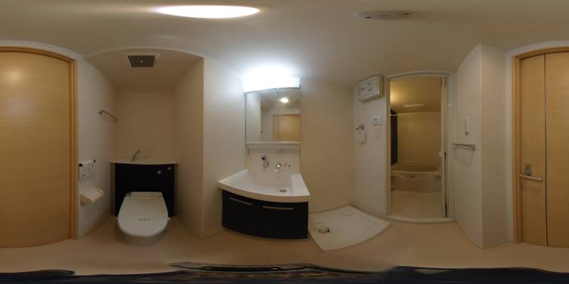 パノラマ画像洗面所