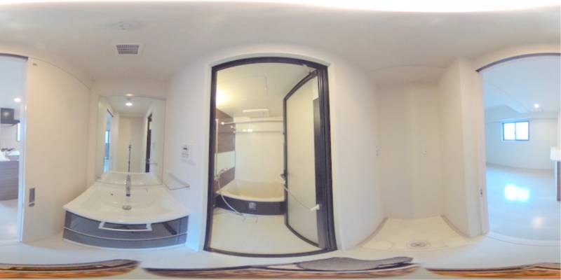 パノラマ画像洗面所