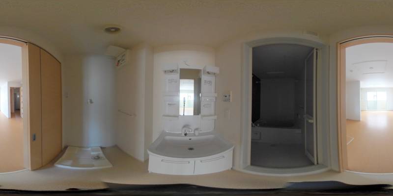 パノラマ画像洗面所