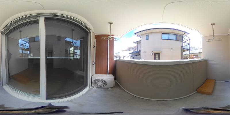 パノラマ画像バルコニー