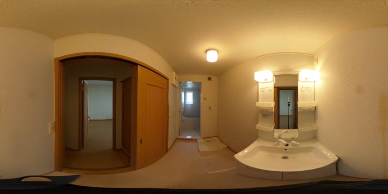 パノラマ画像洗面所