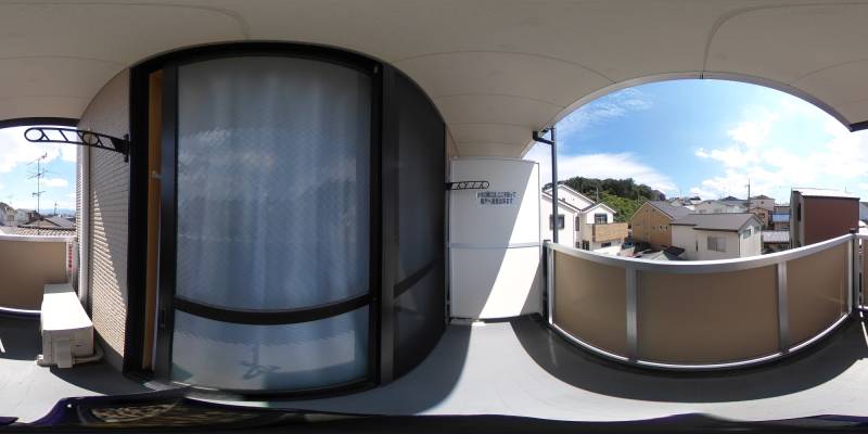 パノラマ画像バルコニー