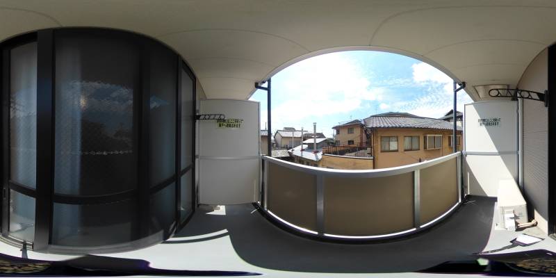 パノラマ画像バルコニー