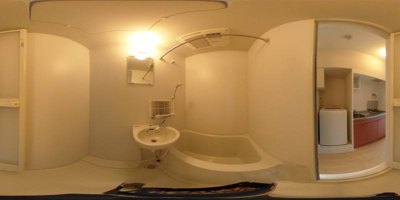 パノラマ画像バスルーム