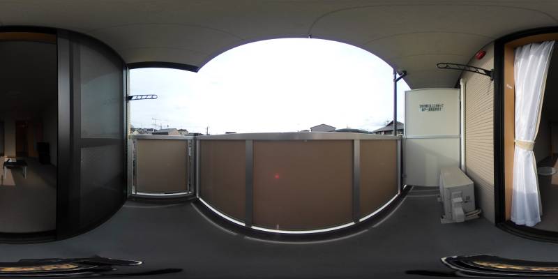 パノラマ画像バルコニー