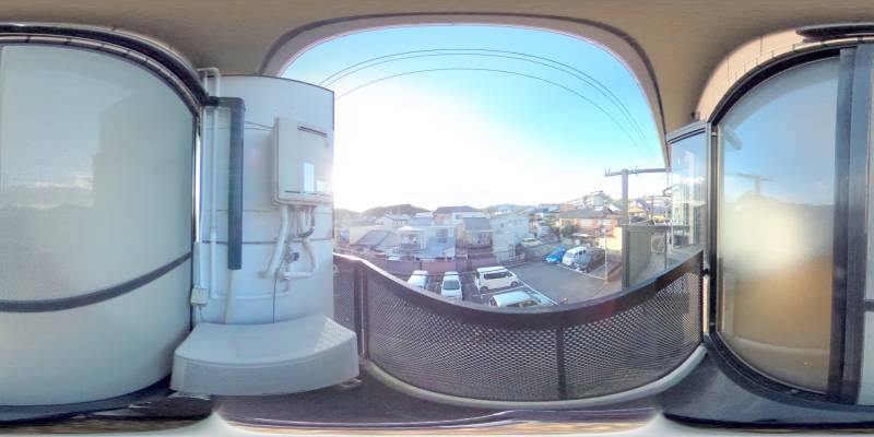 パノラマ画像バルコニー