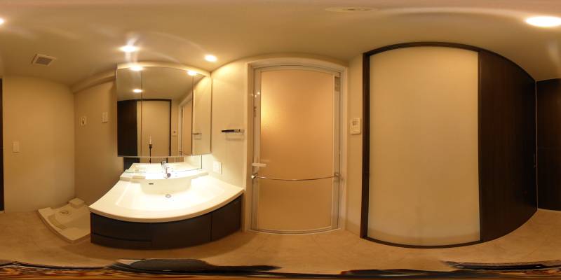 パノラマ画像洗面所