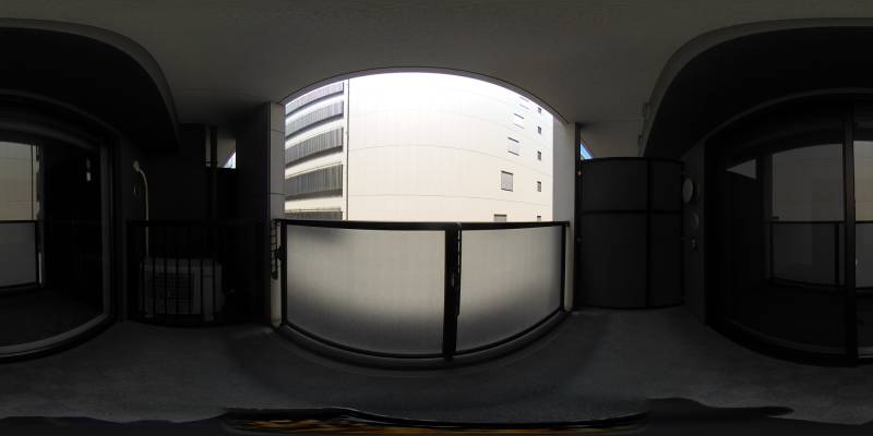 パノラマ画像バルコニー