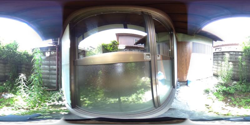 パノラマ画像庭