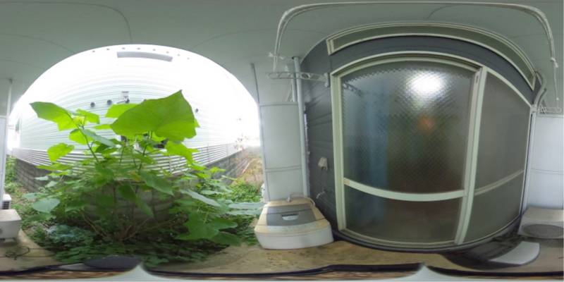 パノラマ画像バルコニー