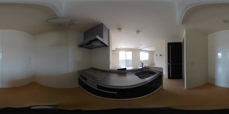 パノラマ画像キッチン