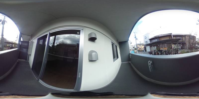 パノラマ画像バルコニー