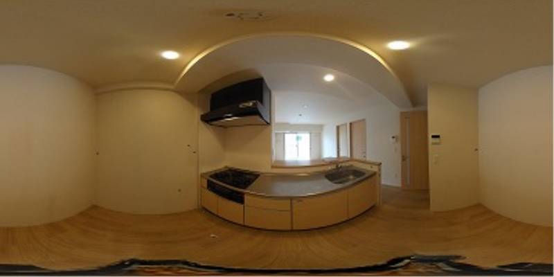 パノラマ画像キッチン