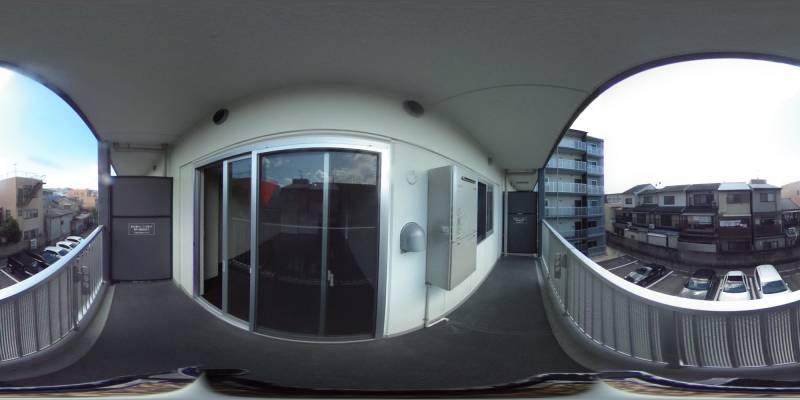 パノラマ画像バルコニー