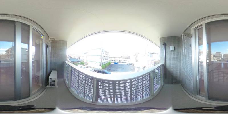 パノラマ画像バルコニー