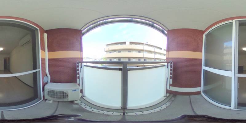 パノラマ画像バルコニー