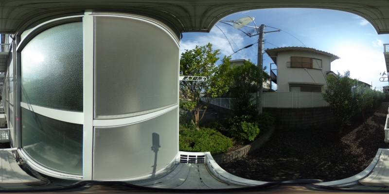 パノラマ画像バルコニー