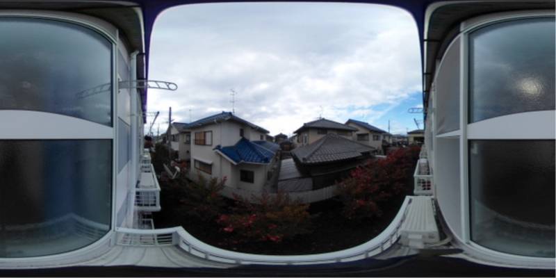 パノラマ画像バルコニー