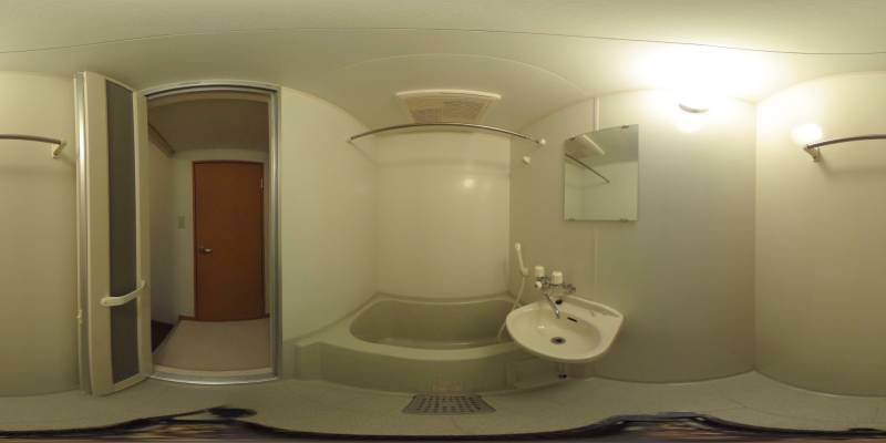 パノラマ画像バスルーム