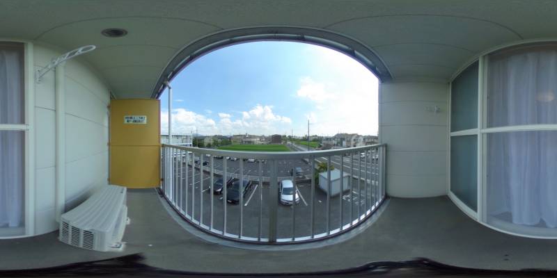 パノラマ画像バルコニー