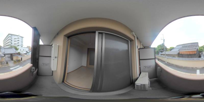 パノラマ画像バルコニー