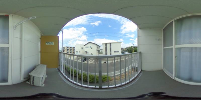 パノラマ画像バルコニー