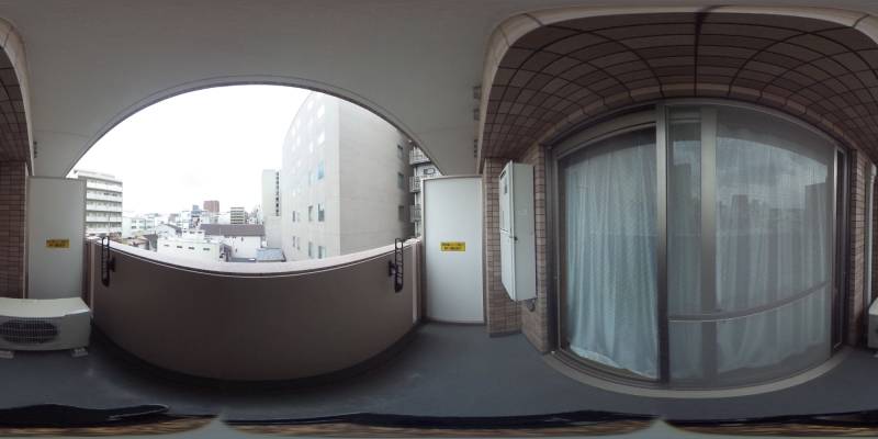 パノラマ画像バルコニー