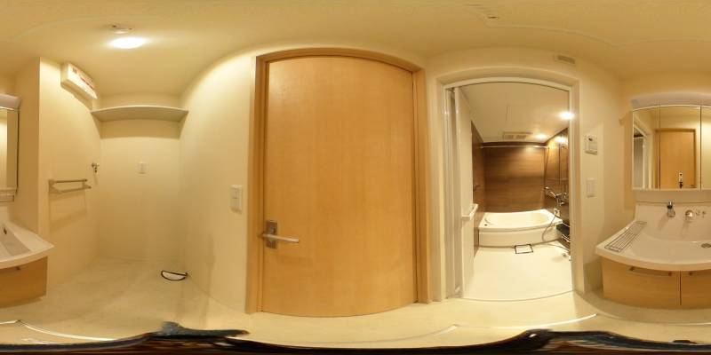 パノラマ画像洗面所