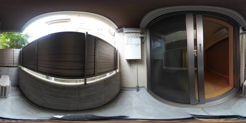 パノラマ画像バルコニー