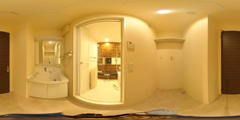 パノラマ画像洗面所