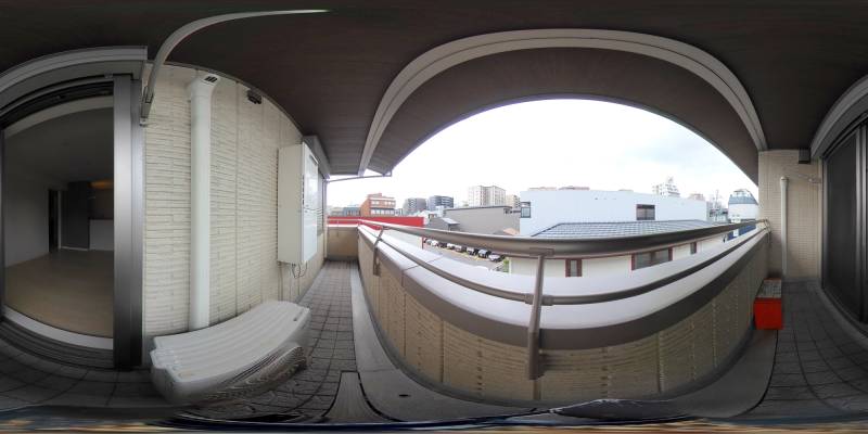 パノラマ画像バルコニー