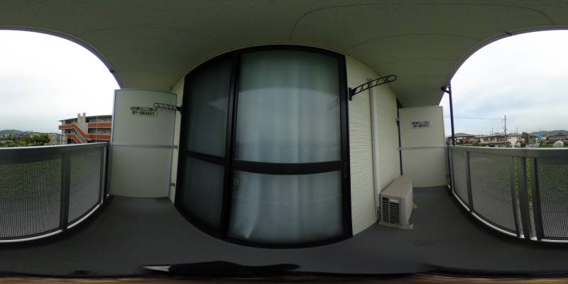 パノラマ画像バルコニー