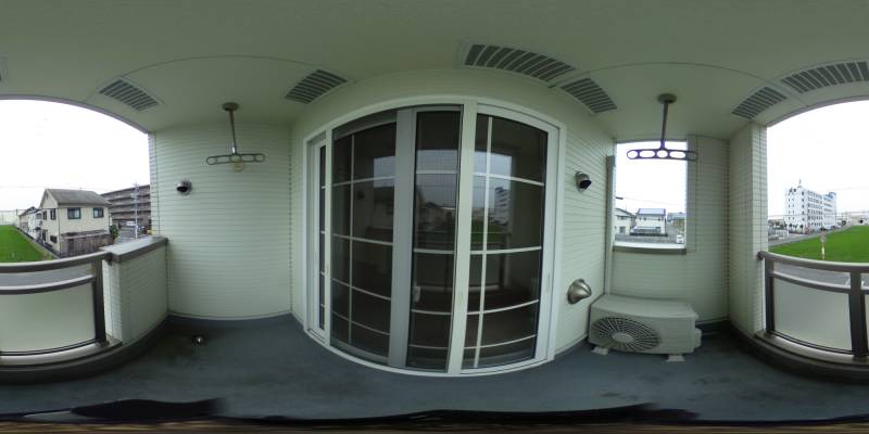 パノラマ画像バルコニー