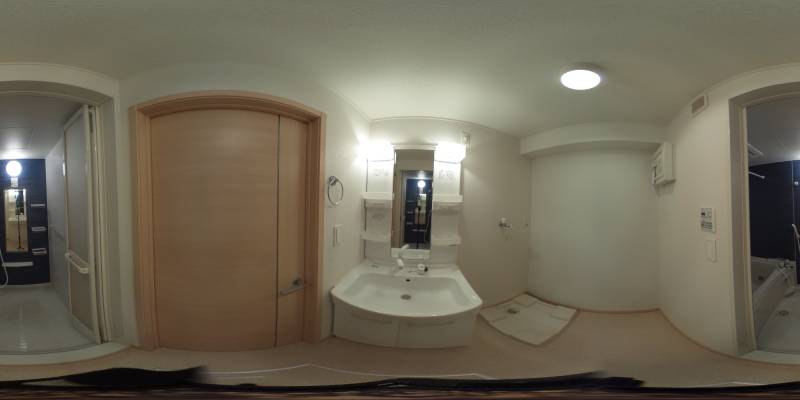 パノラマ画像洗面所